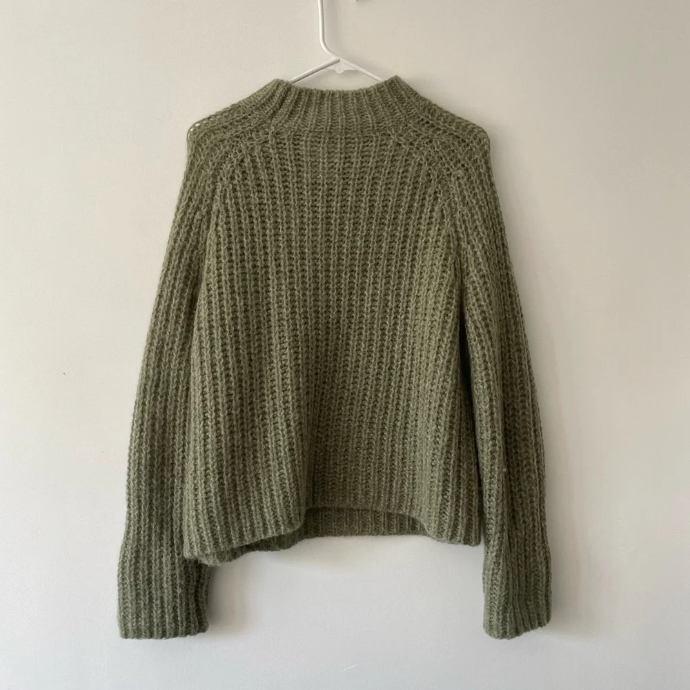 Vince Sage Green Cowl Neck Sweater - Picture 8 of 12